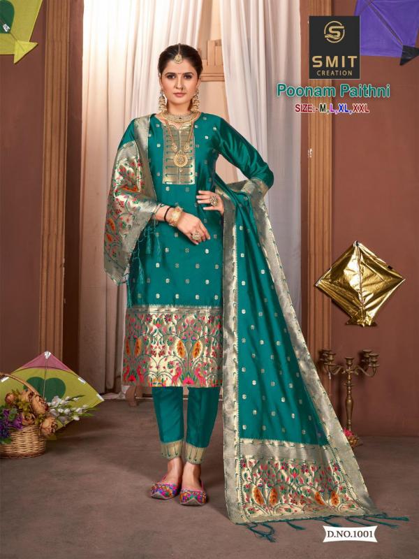 Smit Poonam Paithni Festive Wear Silk Designer Ready Made Collection